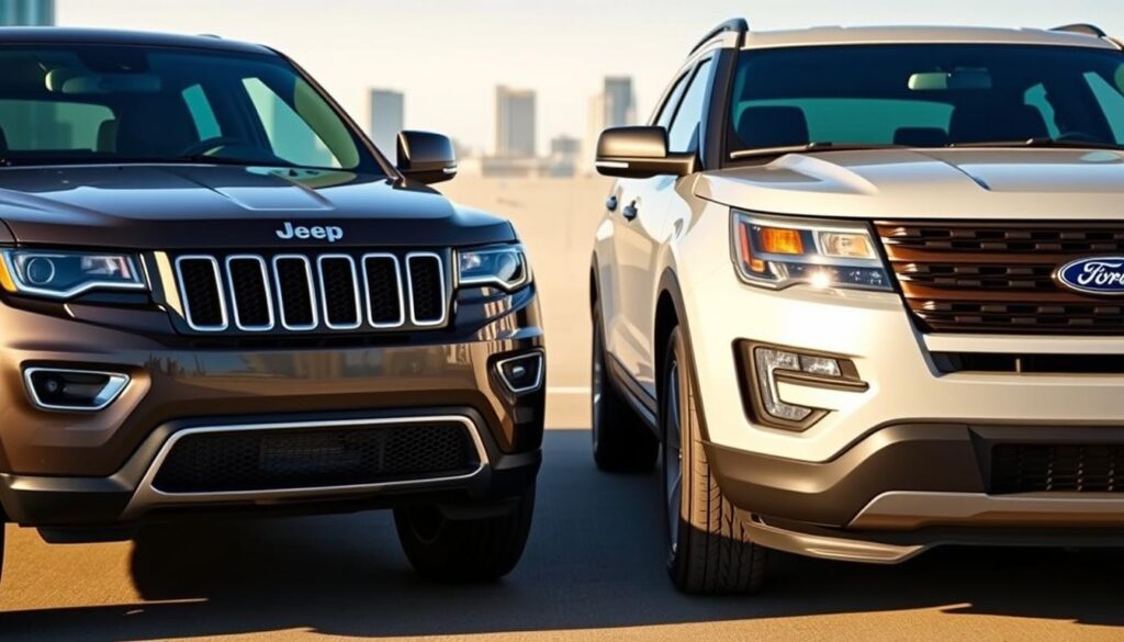 Jeep Grand Cherokee and Ford Explorer Fuel Efficiency Comparison