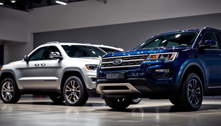 Jeep Grand Cherokee and Ford Explorer SUV Comparison