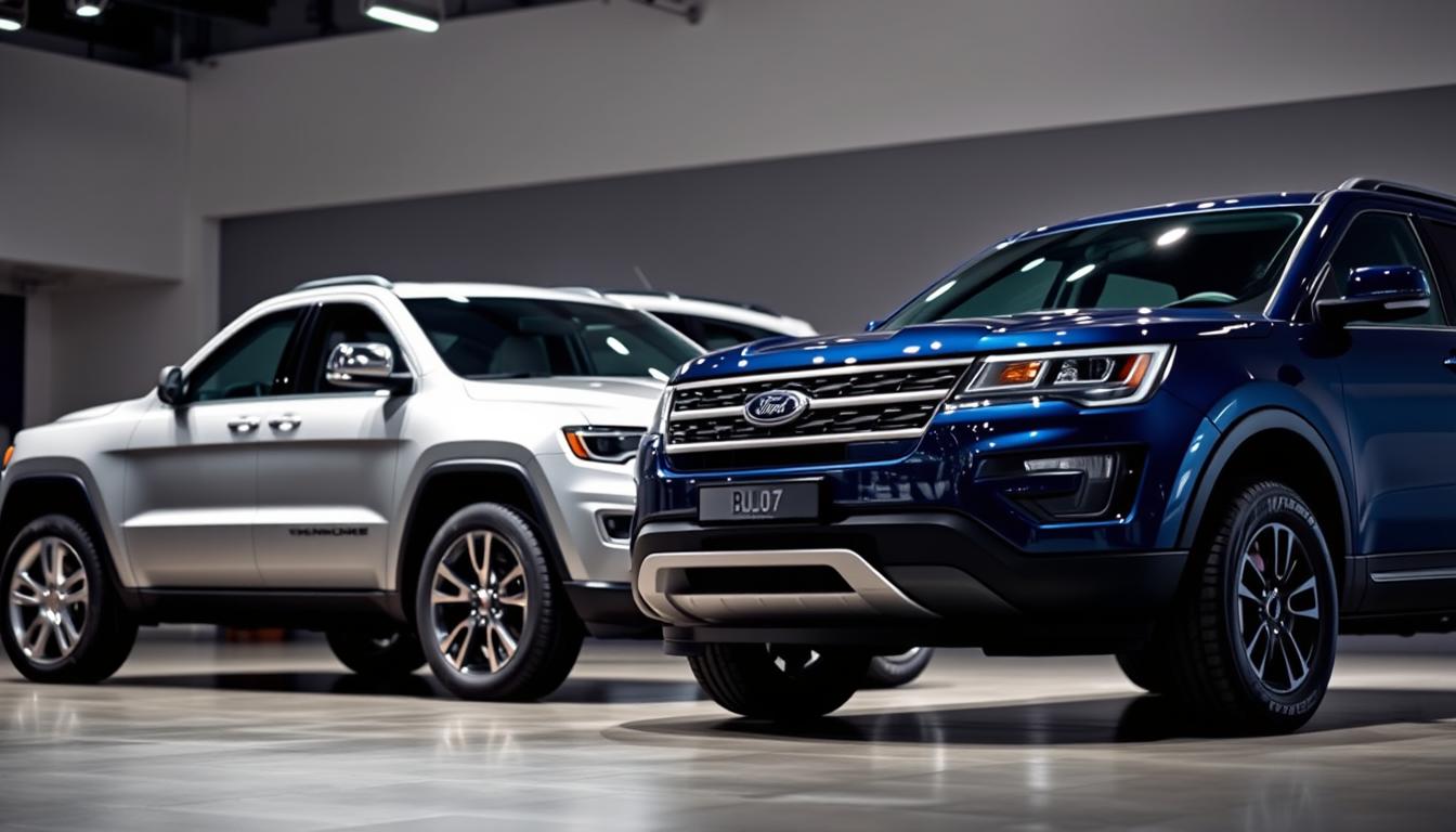 Jeep Grand Cherokee and Ford Explorer SUV Comparison
