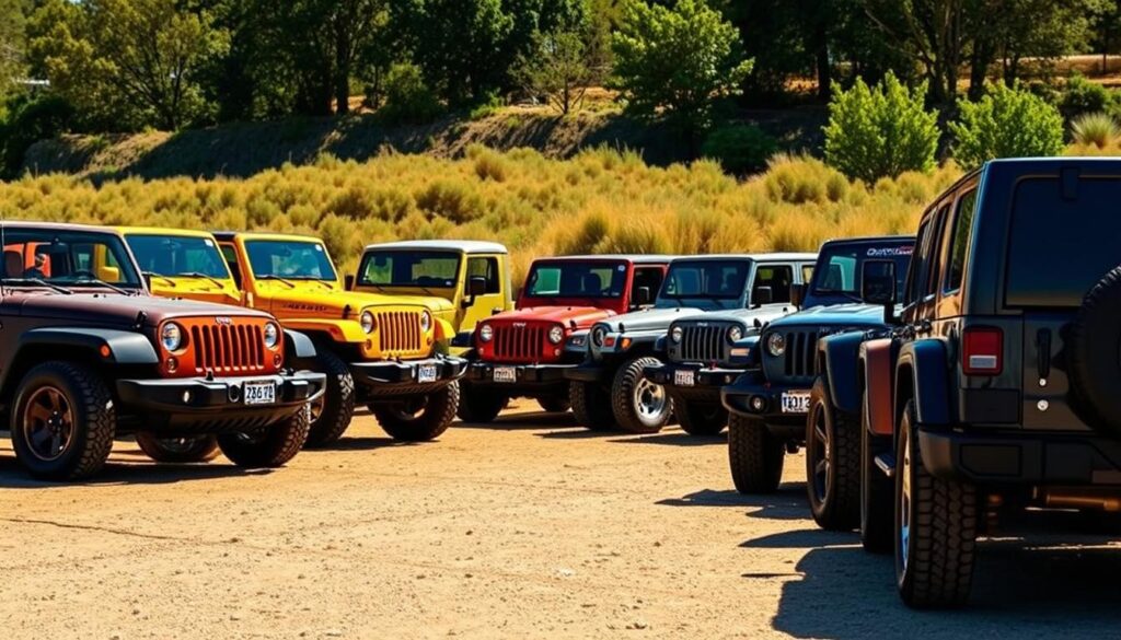 Jeep Wrangler Generations Comparison