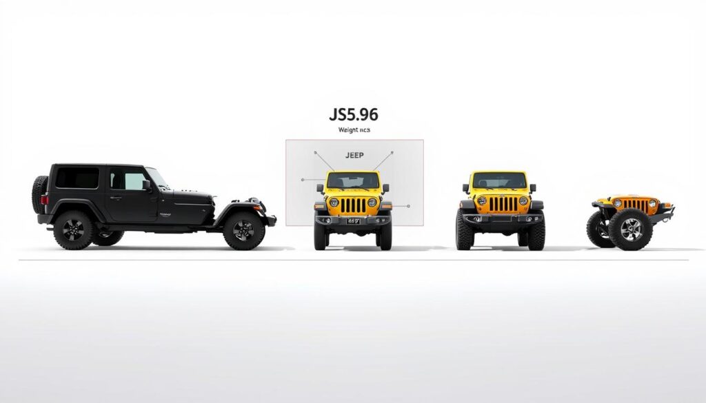 Jeep Wrangler Generations Weight Evolution Jeep Wrangler Generations Weight Evolution