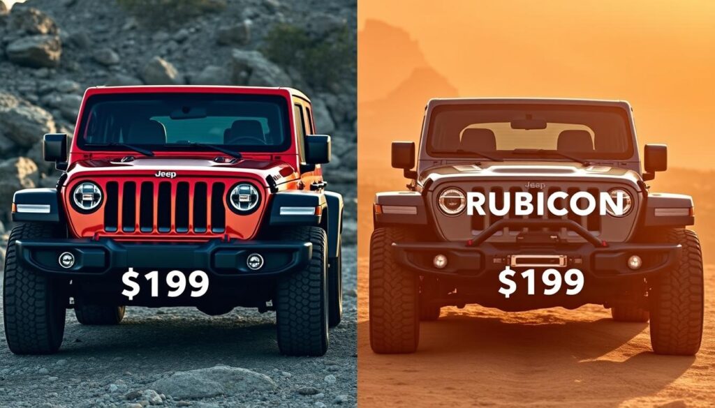 Jeep Wrangler vs Rubicon Price Comparison